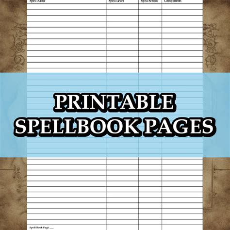 Printable Dnd 5e Wizard Class Character Sheet Fifth Edition Dandd Etsy