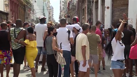 Thousands Of Cubans Take To Streets In Rare Protest Over Shortages