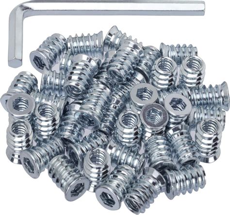 40 Pack Threaded Insert Nutsert 14 20 X 15mm Screw In Nut Threaded