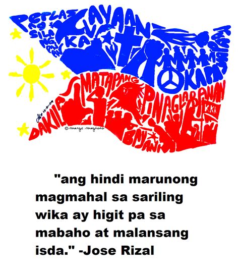 Wikang Filipino ang siyang sumasalamin sa pagiging isang tunay na Pilipino