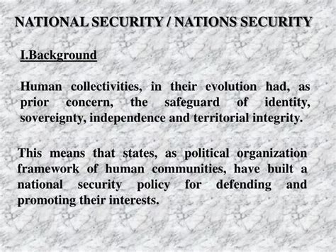 Ppt National Security Nations Security Powerpoint Presentation Free Download Id 3710345