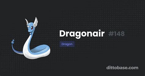 Dragonair Dittobase Pokédex