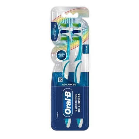 Cepillo de Dientes Oral-B Advanced 5 Acciones De Limpieza Suaves , 2 Unidades | Preunic