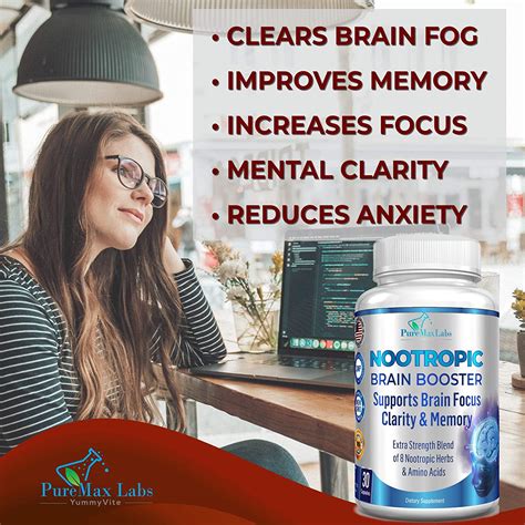 Nootropic Brain Booster For Focus Energy Memory Concentration