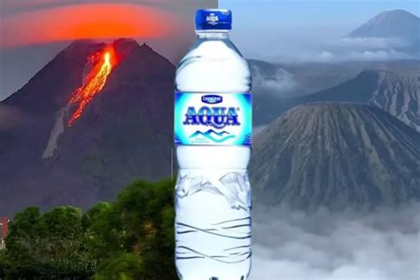 Aqua Ganti Logo Terbongkar 3 Gunung Ini Yang Tertera Pada Label