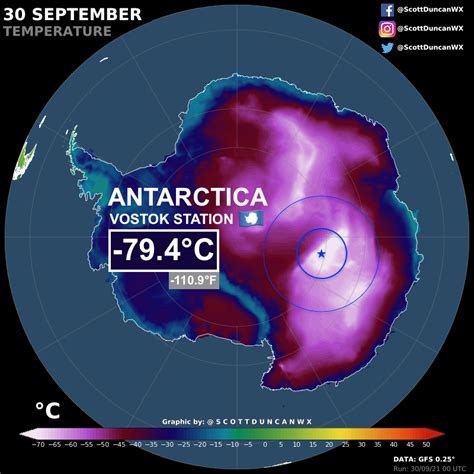 Brutal cold in Antarctica, impressive even for the... - Maps on the Web