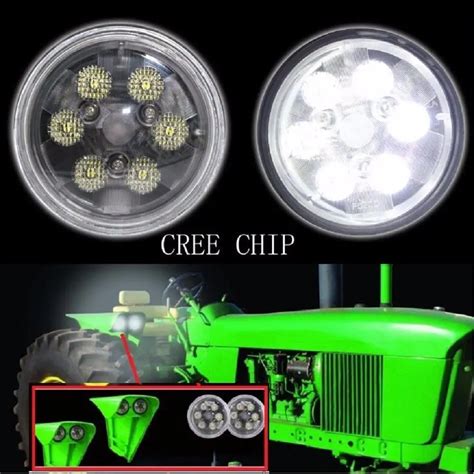 4 5 Inch 18W Round LED Work Lights For John Deere S Tractor Pack Of 2