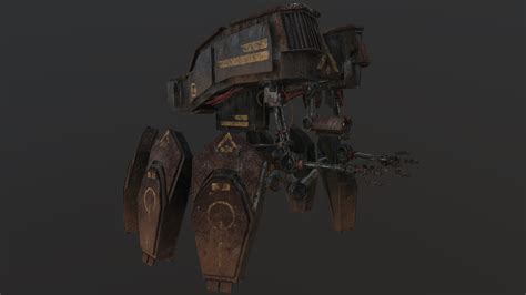 ArtStation - Sci-fi Robot - School Assignment - Texturing