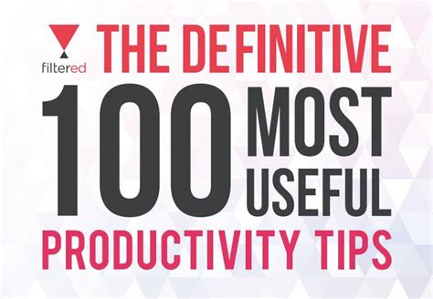 100 Best Productivity Tips - Shifting Sands Digital