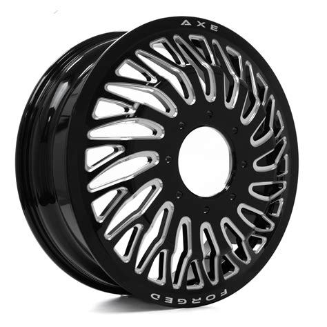 Axe Af10 Dually Wheel Gloss Black Milled Premierautodesigns