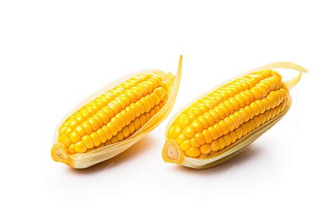 Premium Vector Two Corn Ears With The Words Quot Corn Quot On The Right