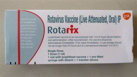 Rotarix Rotavirus Vaccine Live Attenuated Oral IP 1ml Prescription