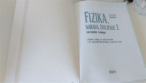 Fizika Narava življenje1 Zbirka Nalog Za 8 Razred