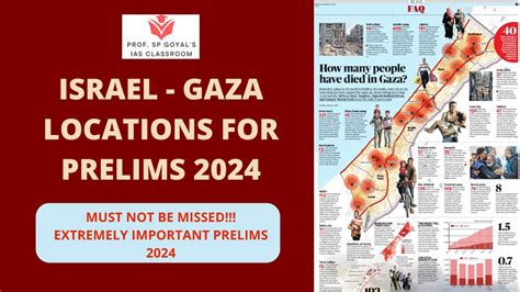 GAZA ISRAEL Locations Learn Through Maps UPSC Prelims 2024 YouTube