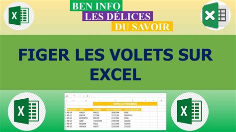 Figer les volets et remplissage instantané sur Excel YouTube