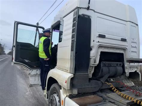 Wysokie mandaty dla kierowców wykonujących przewóz drogowy Kcynia