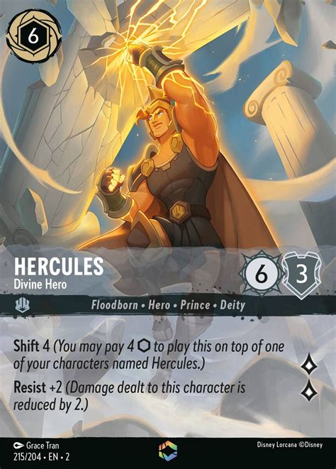 Hercules Divine Hero Enchanted Disney Lorcana Card