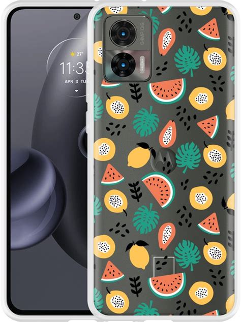 Hoesje Geschikt Voor Motorola Edge 30 Neo Tropical Fruit Bol