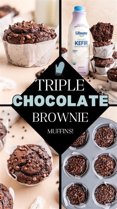 Triple Chocolate Brownie Muffins Broken Oven Baking Company Recipe