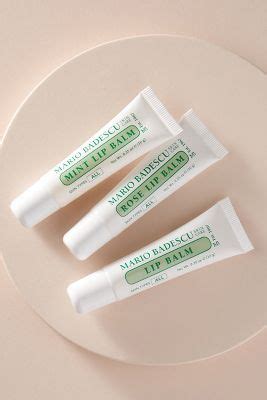 Mario Badescu Lip Balm Trio Gift Set The Balm Rose Lip Balm Lip Balm