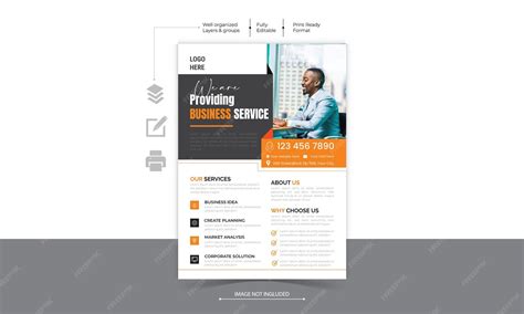 premium vector corporate modern  minimalist business flyer design