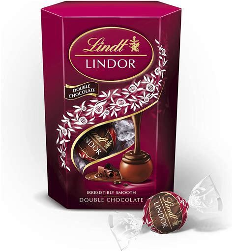 Lindt Lindor Double Chocolate Truffles Box 200g Approved Food