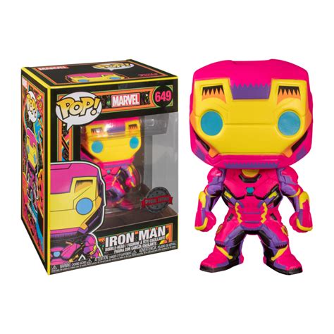 Funko Pop Iron Man Black Light Marvel Wondertoys Nl