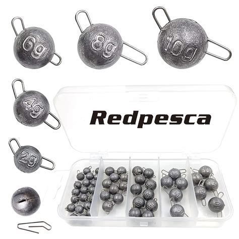 Cannonball Fishing Weights Sinkers Quick Set Up Jig Head Ball