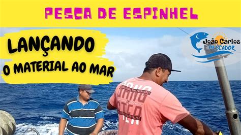 Lan Ando O Material De Pesca De Espinhel Ao Mar Youtube