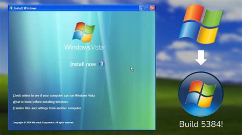 Upgrading From Windows Xp To Vista Build Youtube