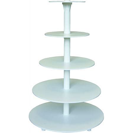 edelstahlheini Aluminium Tortenständer Rund Tortenetagere Hochzeit 5