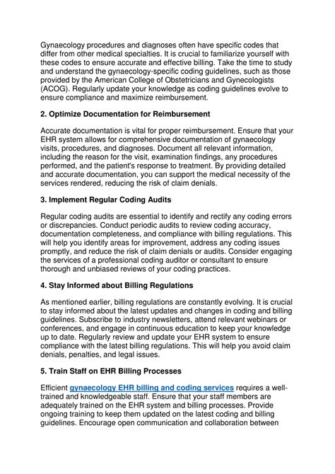PPT - Mastering Gynaecology EHR Billing: The Key to Effortless Practice ...