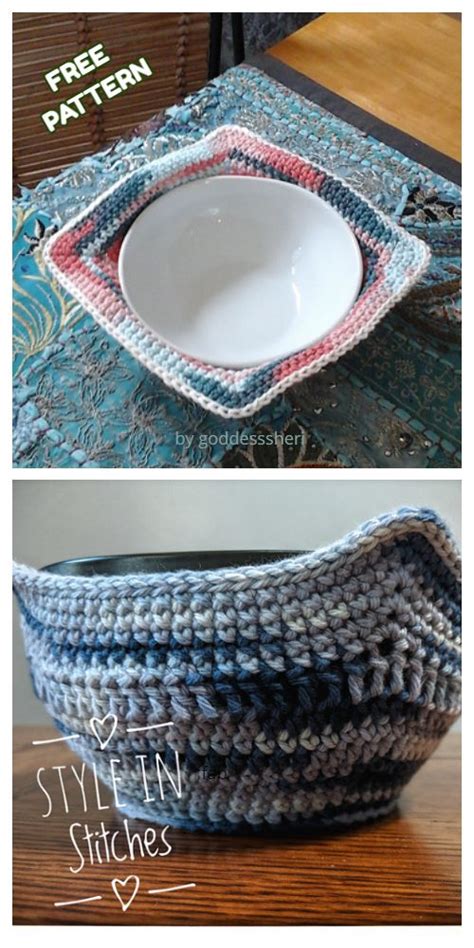 Bowl Cozy Hot Pad Free Crochet Patterns Artofit