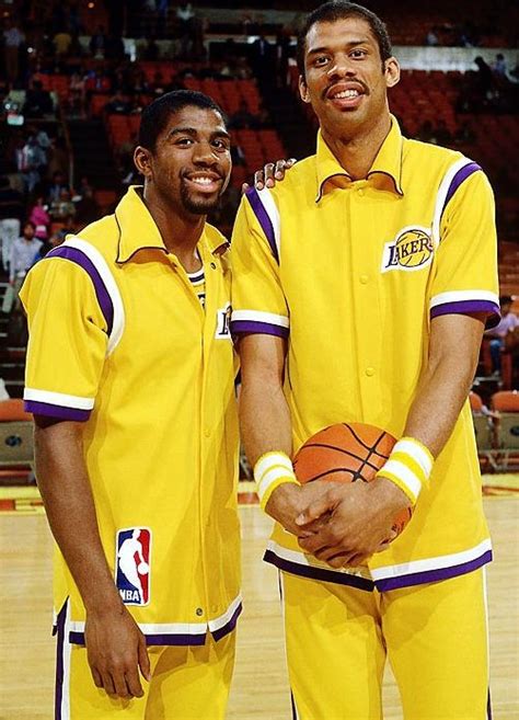 Magic Johnson Et Kareem Abdul Jabbar 1984 Magic Johnson Kareem Abdul Jabbar Kareem Abdul