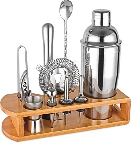 Amazon KITESSENSU Cocktail Shaker Set Bartender Kit With Stand