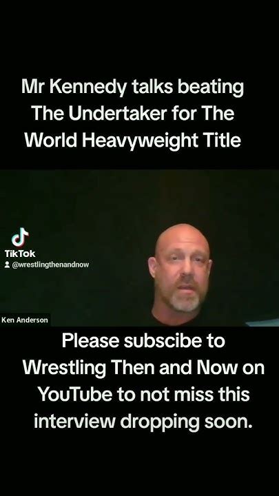 Mr Kennedy Talks Beating The Undertaker For The World Title Wwe Mrkennedy Theundertaker Youtube