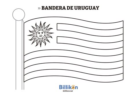 Bandera De Uruguay Para Colorear E Imprimir Billiken