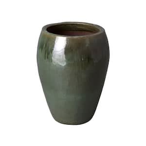 Reviews For Emissary In D X In H Teal Ceramic Round Planter