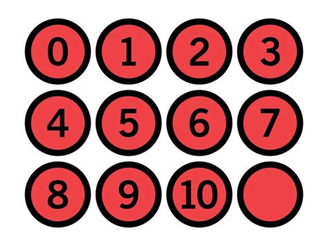 2,945 Counting Number On Red Circle Images, Stock Photos, 3D objects ...