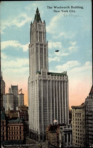 Ansichtskarte Postkarte New York City USA The Woolworth Akpool De