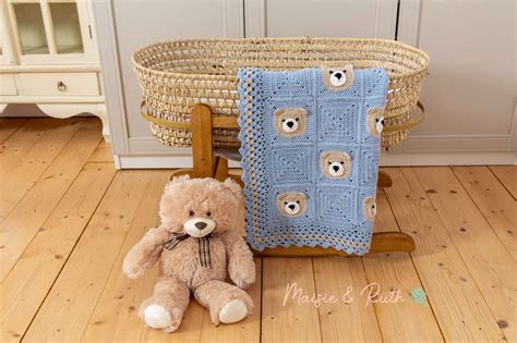 Bear Crochet Baby Blanket Cute Easy Tutorial Maisie And Ruth