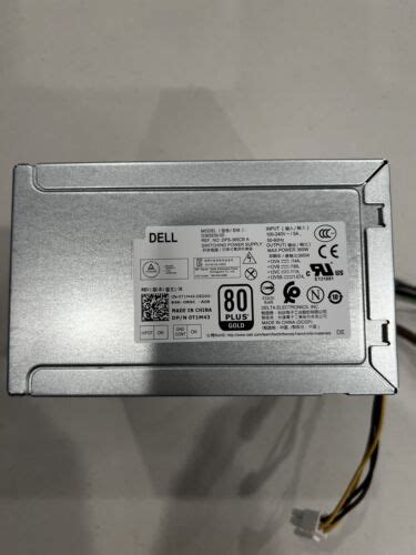 Dell Optiplex Precision Tower Power Supply 365W 7VK45 D365EM 00 6 Pin