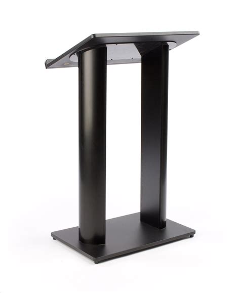 Metal Truss Lectern Podium Contemporary Black Aluminum Podiums Direct