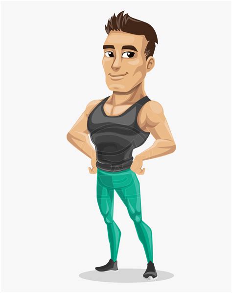 Gym Clipart Strong Man - Cartoon Fitness Png , Free Transparent Clipart ...