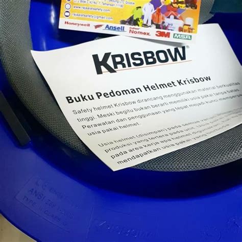 Jual Helm Safety Proyek Krisbow Front Brim Vented Kw Original