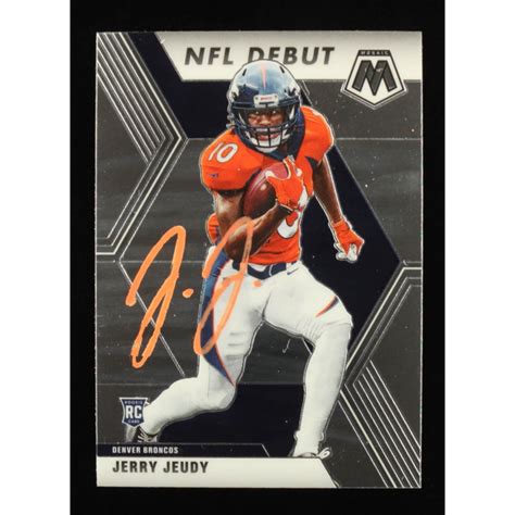 Jerry Jeudy Signed Panini Mosaic Deb Rc Jsa Pristine Auction