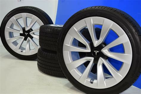 20” Tesla Model 3 Black Wheels Rims Tires Performance 20 Factory OEM ...