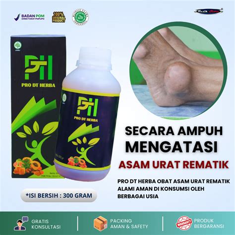 Jual Pro Dt Herba Obat Untuk Asam Urat Rematik Kolesterol Tulang Saraf