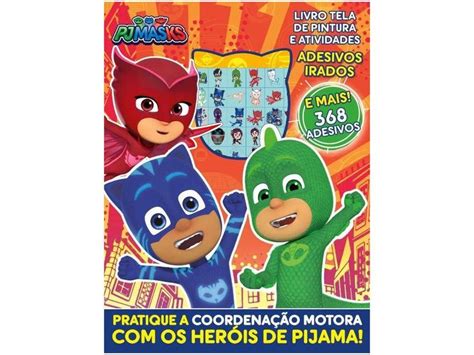 Livro Para Pintar PJ Masks Livro Tela De Pintura E Atividades