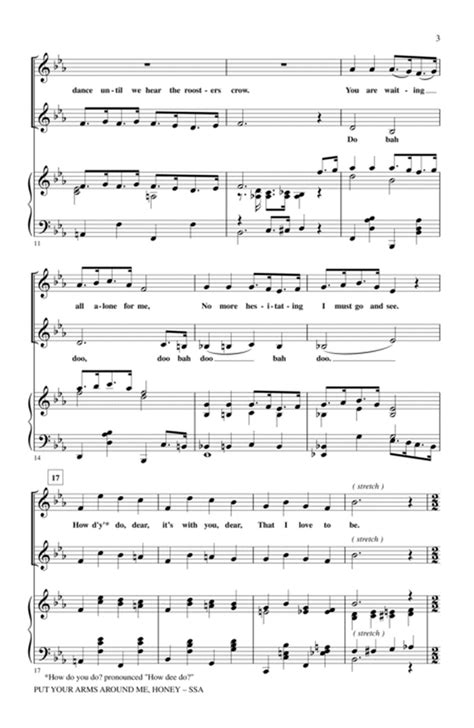 Put Your Arms Around Me Honey By John Leavitt Ssa Digital Sheet Music Sheet Music Plus